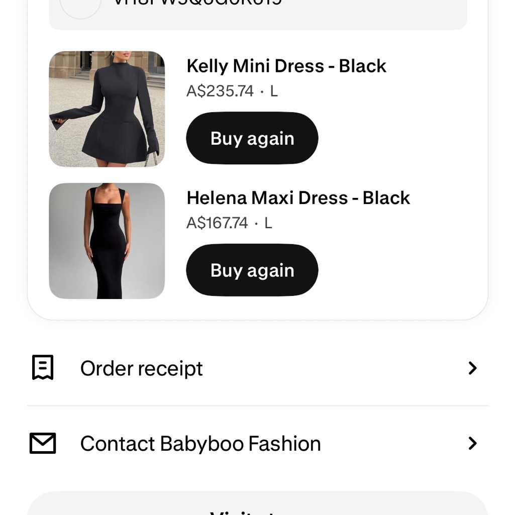 Kelly Mini Dress - Black